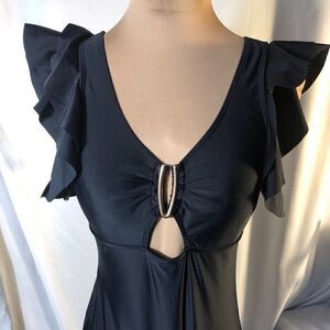 Edel Qual black one piece swimsuit Medium